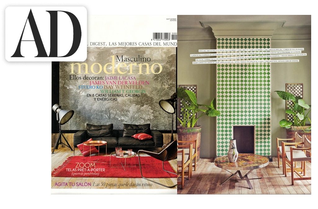 <span class='namePresse'>Architectural Digest</span><span class='paysPresse'> - Spain</span></br><span class='datePresse'>September 2014</span>