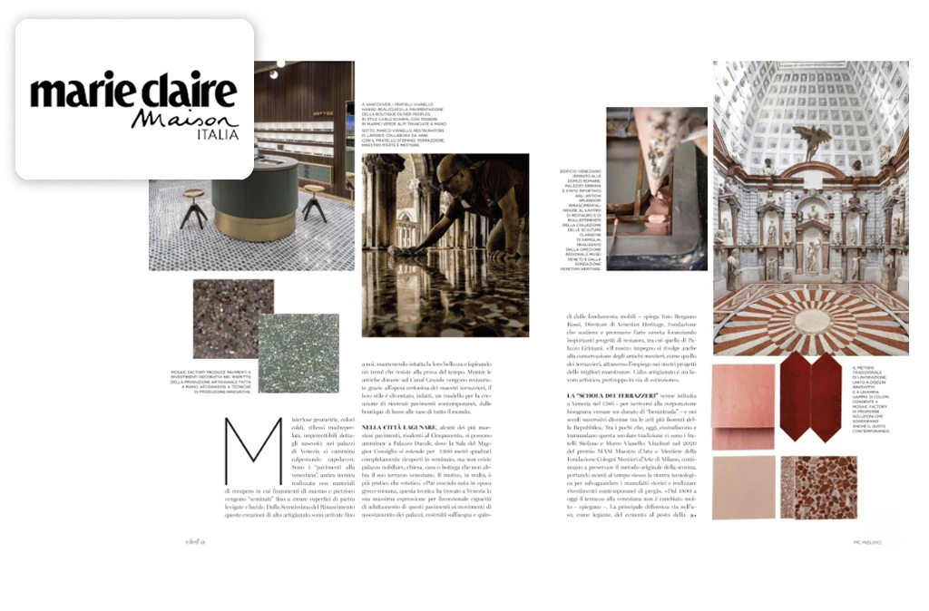 <span class='namePresse'>Marie Claire Maison</span><span class='paysPresse'> - Italy</span></br><span class='datePresse'>Nov 2023</span>