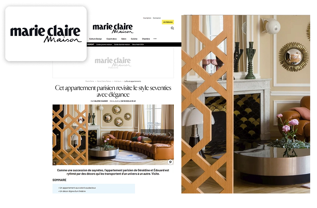 <span class='namePresse'>Marie Claire Maison</span><span class='paysPresse'> - France</span></br><span class='datePresse'>October 2024</span>