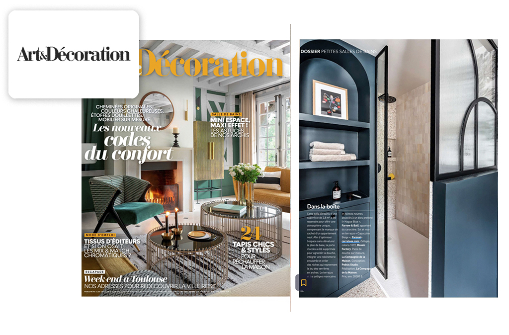 <span class='namePresse'>Art & Décoration</span><span class='paysPresse'> - France</span></br><span class='datePresse'>November 2024</span>