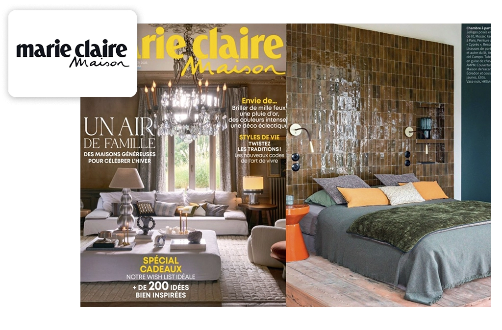 <span class='namePresse'>Marie Claire Maison</span><span class='paysPresse'> - France</span></br><span class='datePresse'>December 2024</span>