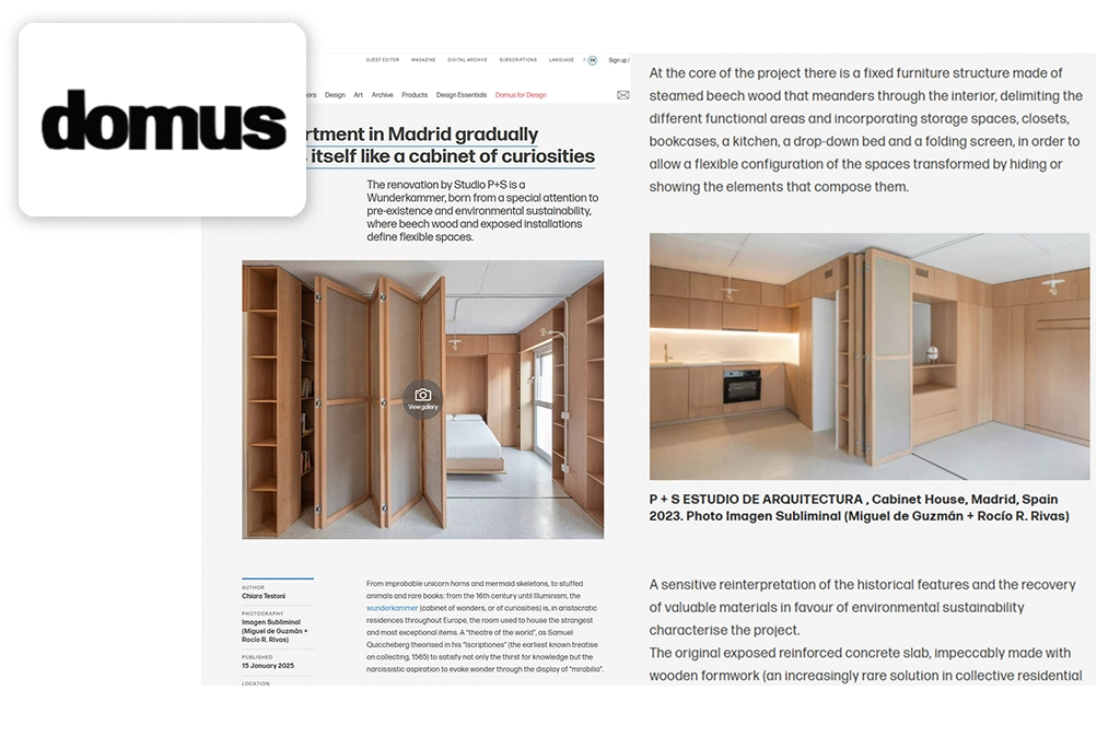 <span class='namePresse'>Domus</span><span class='paysPresse'> - Italy</span></br><span class='datePresse'>January 2025</span>