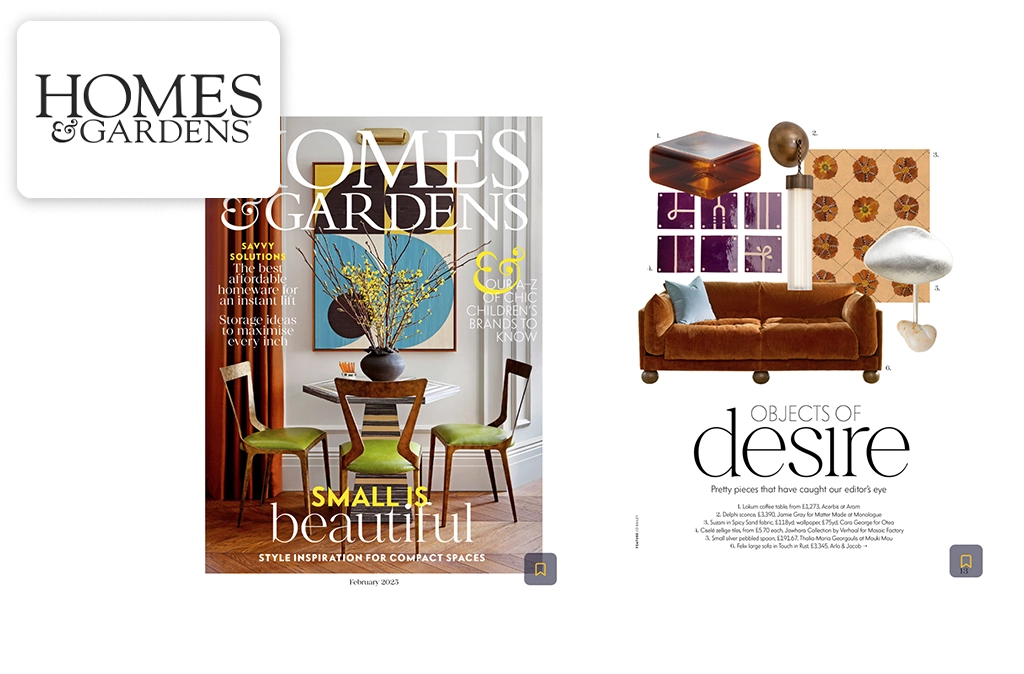 <span class='namePresse'>Homes & Gardens</span><span class='paysPresse'> - UK</span></br><span class='datePresse'>February 2025</span>