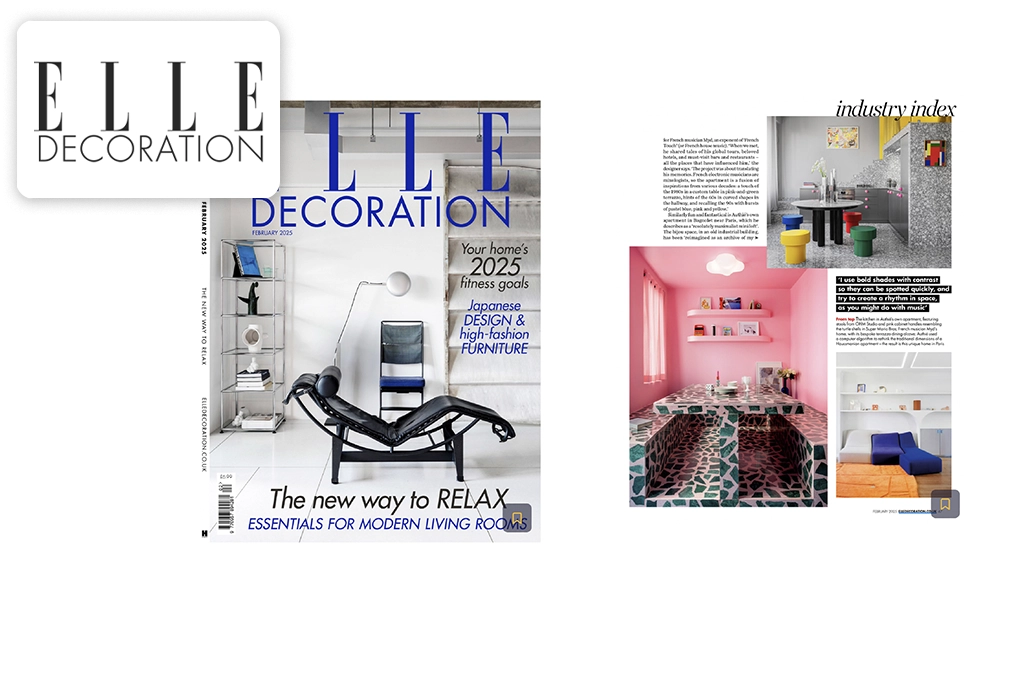 <span class='namePresse'>ELLE Decoration</span><span class='paysPresse'> - UK</span></br><span class='datePresse'>February 2025</span>