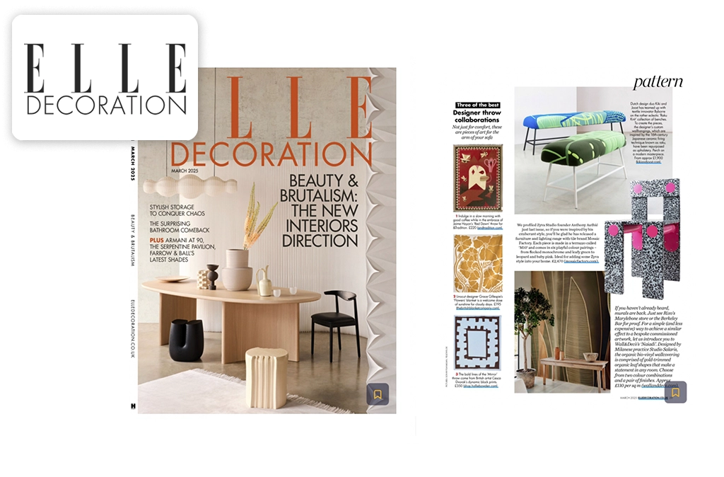 <span class='namePresse'>ELLE Decoration</span><span class='paysPresse'> - UK</span></br><span class='datePresse'>March 2025</span>
