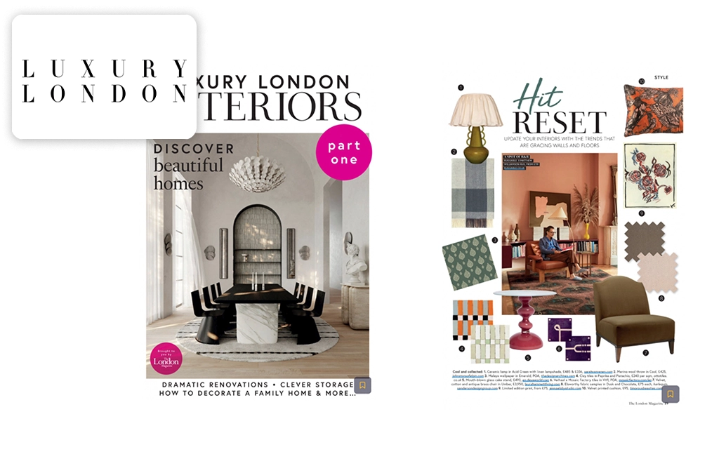 <span class='namePresse'>Luxury London Interiors</span><span class='paysPresse'> - UK</span></br><span class='datePresse'>Spring 2025</span>